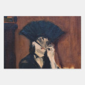 Edouard Manet - Berthe Morisot mit einem Fan Geschenkpapier Set (Vorderseite 2)