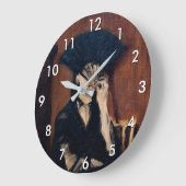 Edouard Manet - Berthe Morisot mit einem Fan Große Wanduhr (Winkel)