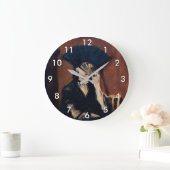 Edouard Manet - Berthe Morisot mit einem Fan Große Wanduhr (Zuhause)