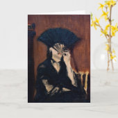 Edouard Manet - Berthe Morisot mit einem Fan Karte (Gelbe Blume)