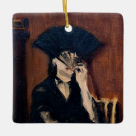 Edouard Manet - Berthe Morisot mit einem Fan Keramikornament