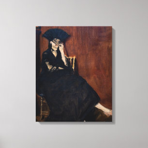 Edouard Manet - Berthe Morisot mit einem Fan Leinwanddruck