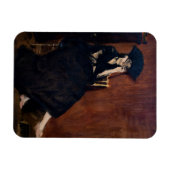 Edouard Manet - Berthe Morisot mit einem Fan Magnet (Horizontal)