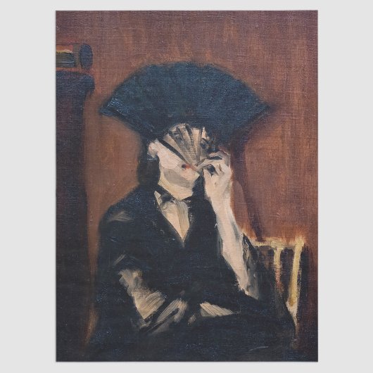 Edouard Manet - Berthe Morisot mit einem Fan Seidenpapier