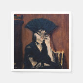 Edouard Manet - Berthe Morisot mit einem Fan Serviette (Vorderseite)