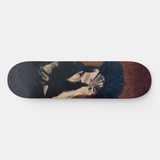 Edouard Manet - Berthe Morisot mit einem Fan Skateboard (Horizontal)