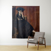 Edouard Manet - Berthe Morisot mit einem Fan Wandteppich (Beispiel)