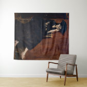 Edouard Manet - Berthe Morisot mit einem Fan Wandteppich (Beispiel (Horizontal))