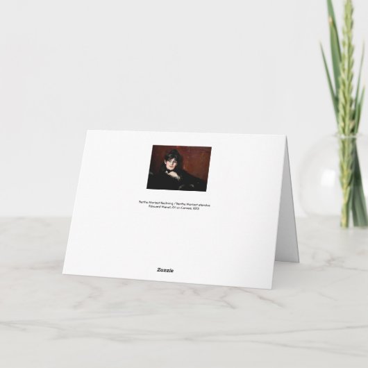 Edouard Manet - Berthe Morisot Reclining Karte (Rückseite)