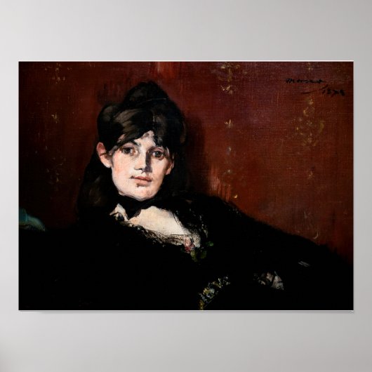 Edouard Manet - Berthe Morisot Reclining Poster (Vorne)