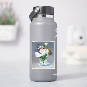 Edouard Manet - Blume in einer Kristallvase Aufkleber