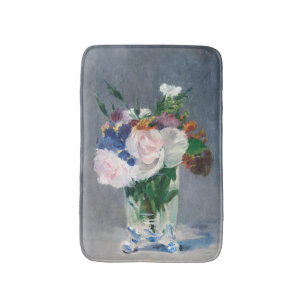 Edouard Manet - Blume in einer Kristallvase Badematte