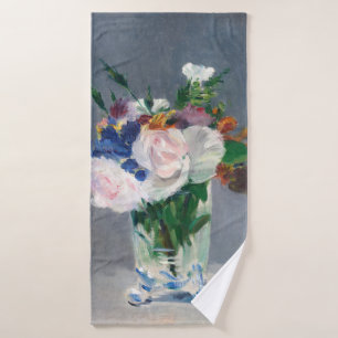 Edouard Manet - Blume in einer Kristallvase Badhandtuch Set