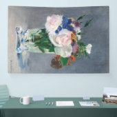 Edouard Manet - Blume in einer Kristallvase Banner (Messe)