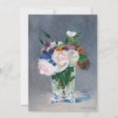 Edouard Manet - Blume in einer Kristallvase Einladung (Vorderseite)