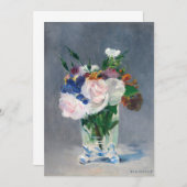 Edouard Manet - Blume in einer Kristallvase Einladung (Vorne/Hinten)