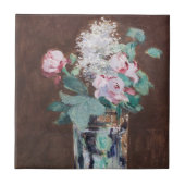 Edouard Manet - Blume in einer Kristallvase Fliese (Vorderseite)