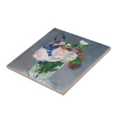 Edouard Manet - Blume in einer Kristallvase Fliese (Seite)