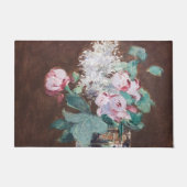 Edouard Manet - Blume in einer Kristallvase Fußmatte (Vorderseite)