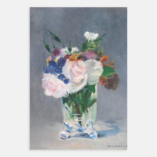 Edouard Manet - Blume in einer Kristallvase Geschenkpapier Set