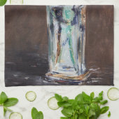 Edouard Manet - Blume in einer Kristallvase Geschirrtuch (Gefaltet)