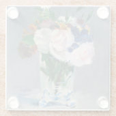 Edouard Manet - Blume in einer Kristallvase Glasuntersetzer (Rückseite)