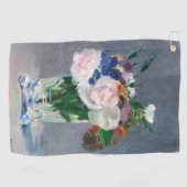 Edouard Manet - Blume in einer Kristallvase Golfhandtuch (Horizontal)