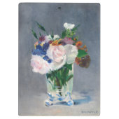 Edouard Manet - Blume in einer Kristallvase Klemmbrett (Rückseite)
