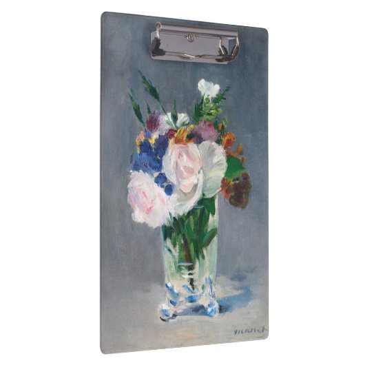 Edouard Manet - Blume in einer Kristallvase Klemmbrett (Rechts)