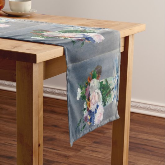 Edouard Manet - Blume in einer Kristallvase Kurzer Tischläufer (Beispiel)