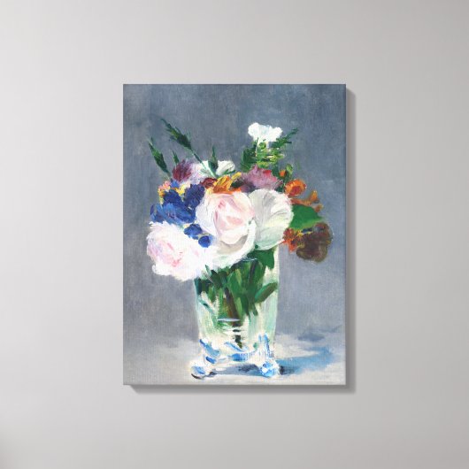 Edouard Manet - Blume in einer Kristallvase Leinwanddruck (Vorderseite)