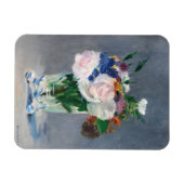 Edouard Manet - Blume in einer Kristallvase Magnet (Horizontal)