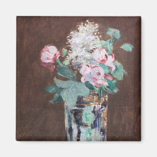 Edouard Manet - Blume in einer Kristallvase Magnet