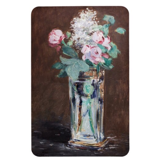 Edouard Manet - Blume in einer Kristallvase Magnet (Vertikal)