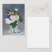 Edouard Manet - Blume in einer Kristallvase Mitteilungskarte (Vorne/Hinten)