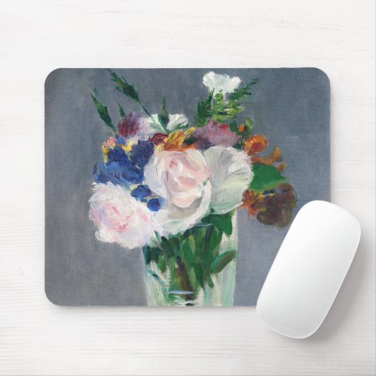 Edouard Manet - Blume in einer Kristallvase Mousepad (Mit Mouse)