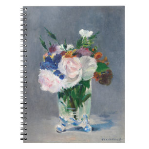 Edouard Manet - Blume in einer Kristallvase Notizblock