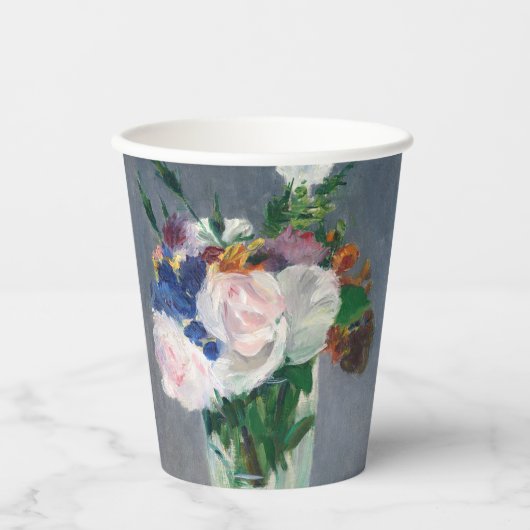 Edouard Manet - Blume in einer Kristallvase Pappbecher (Vorderseite)