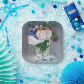 Edouard Manet - Blume in einer Kristallvase Pappteller (Party)