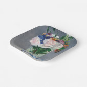 Edouard Manet - Blume in einer Kristallvase Pappteller (Gewinkelt)