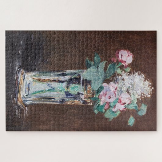 Edouard Manet - Blume in einer Kristallvase Puzzle (Horizontal)