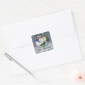 Edouard Manet - Blume in einer Kristallvase Quadratischer Aufkleber (Umschlag)