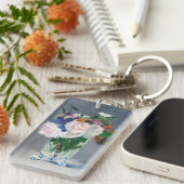 Edouard Manet - Blume in einer Kristallvase Schlüsselanhänger (Vorderseite rechts)