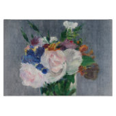 Edouard Manet - Blume in einer Kristallvase Schneidebrett (Vorderseite)