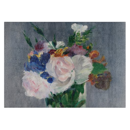 Edouard Manet - Blume in einer Kristallvase Schneidebrett (Vorderseite)