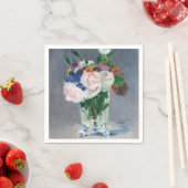Edouard Manet - Blume in einer Kristallvase Serviette (Beispiel)