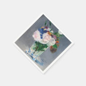 Edouard Manet - Blume in einer Kristallvase Serviette (Ecke)