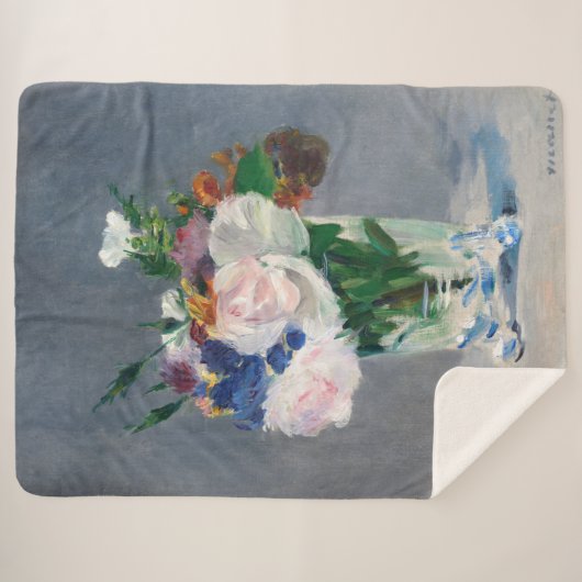 Edouard Manet - Blume in einer Kristallvase Sherpadecke (Vorderseite (Horizontal))