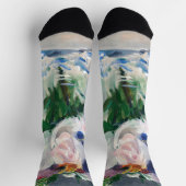 Edouard Manet - Blume in einer Kristallvase Socken (Oben)