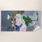 Edouard Manet - Blume in einer Kristallvase Strandtuch (Vorderseite)